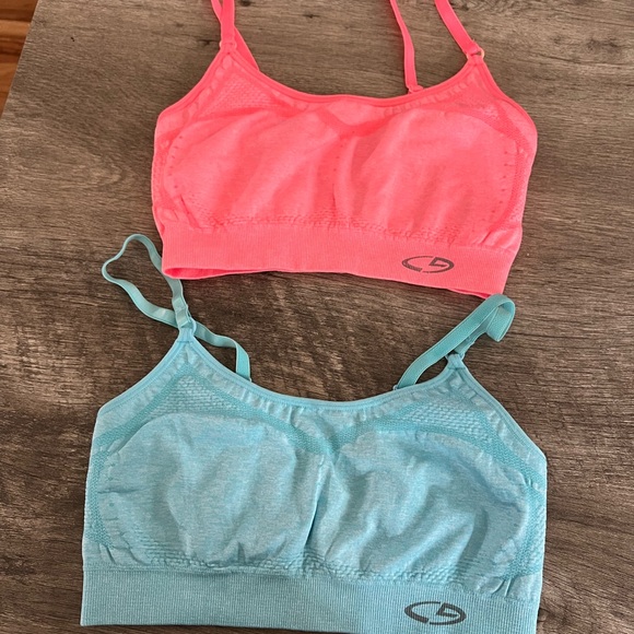 Champion Other - Women's Seamless Sports Bra Set - Pink and Blue